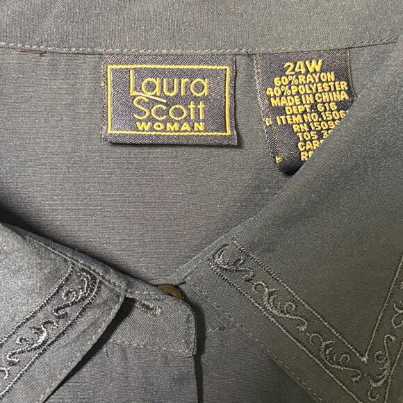Laura Scott Woman Buttondown Size 24W - Picture 3 of 5
